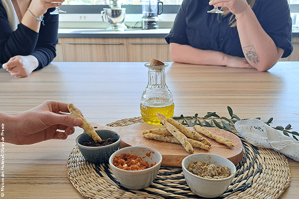 maison des huiles et olives, atelier culinaire, tartinables et tapenades