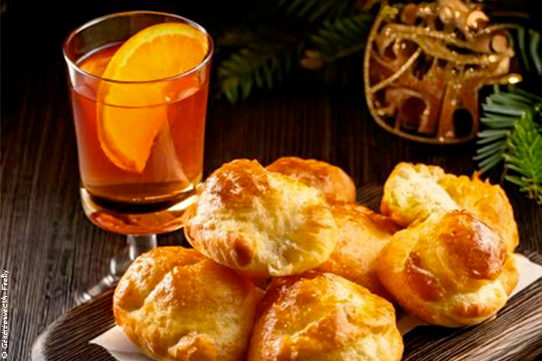 Choux salées & cocktail de Noël