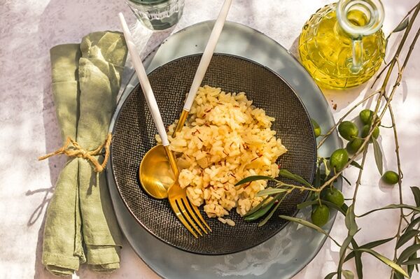 Atelier culinaire à Nyons - risotto à la sauge et panna cotta aux fruits de saison